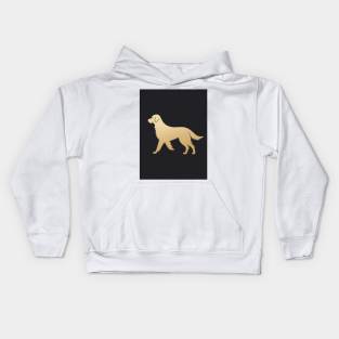 Golden Retriever 1 - Japanese Retro Art Kids Hoodie